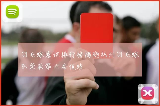 羽毛球意识排行榜揭晓杭州羽毛球队荣获第六名佳绩