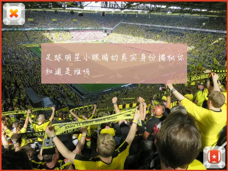 足球明星小眼睛的真实身份揭秘你知道是谁吗